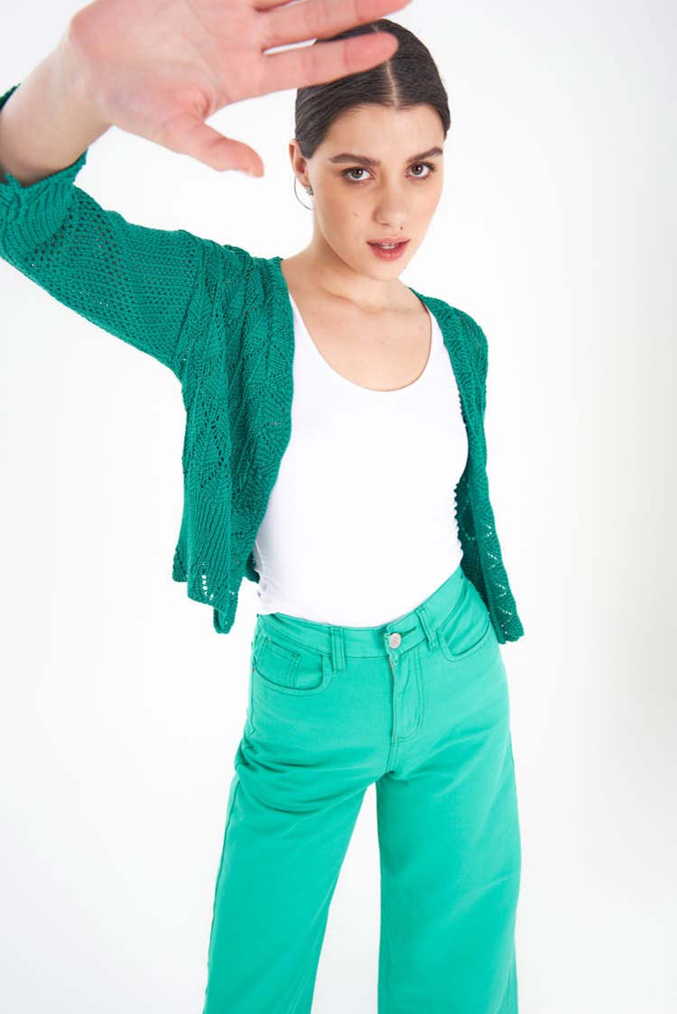 cardigan tejido
