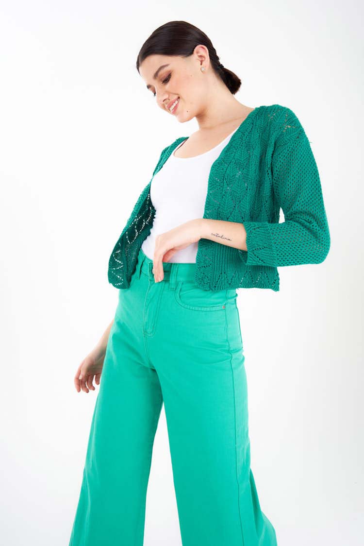 cardigan tejido