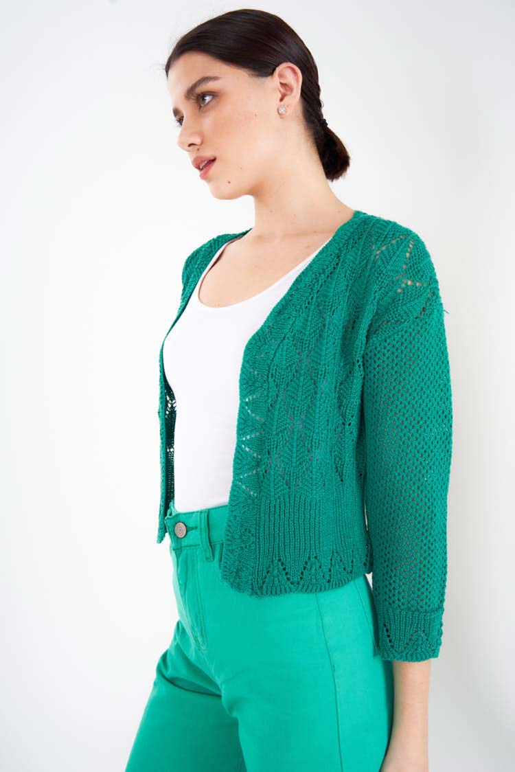 cardigan tejido