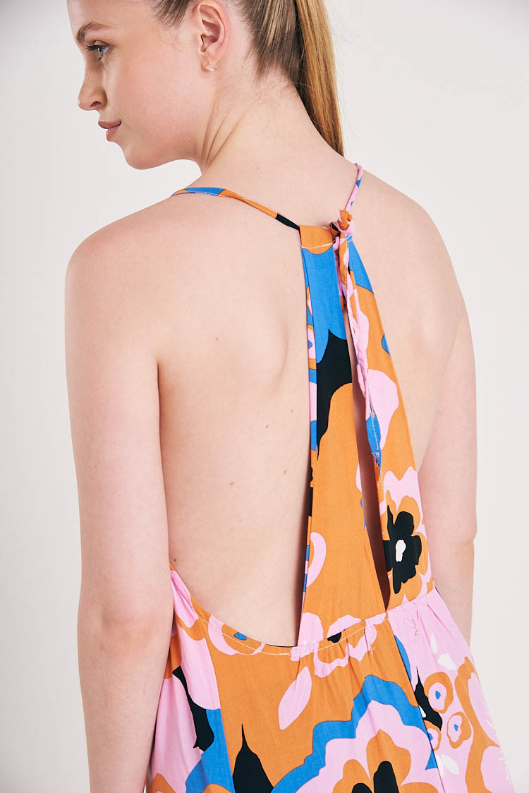 vestido floral largo