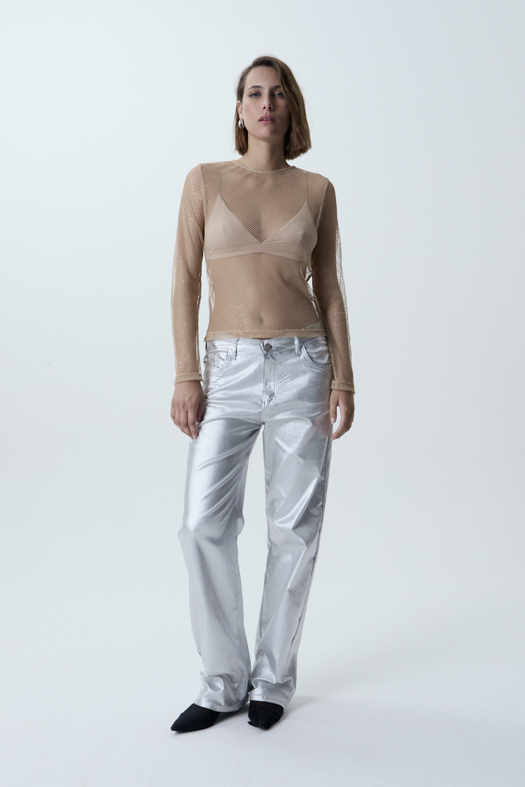 pantalon plateado