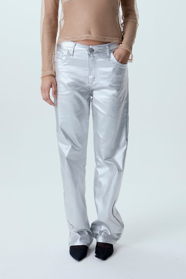 pantalon plateado