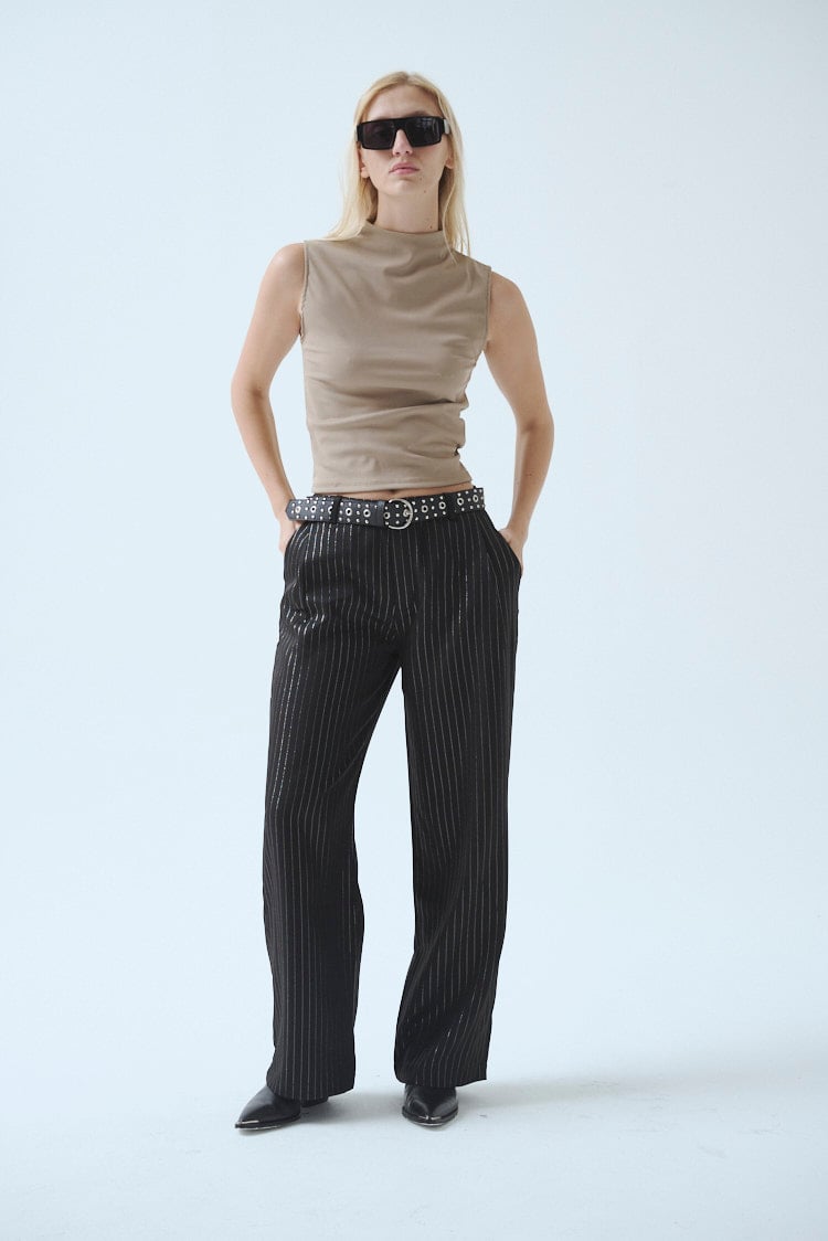 pantalon rayado sastrero