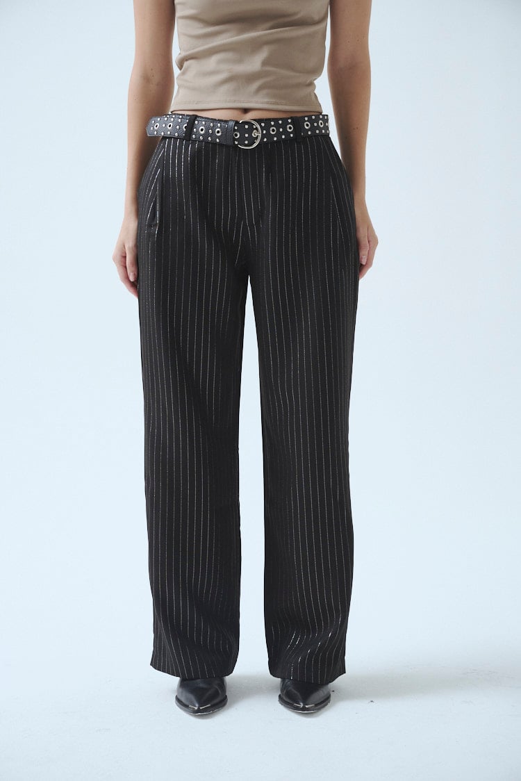 pantalon rayado sastrero
