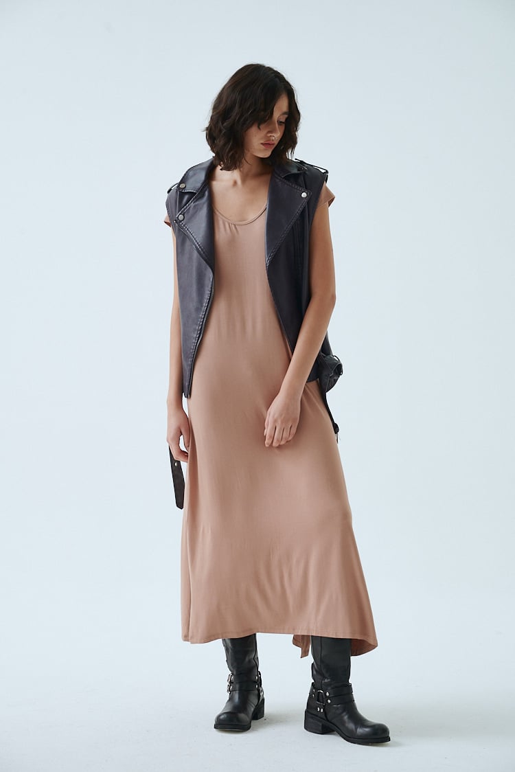 vestido largo modal