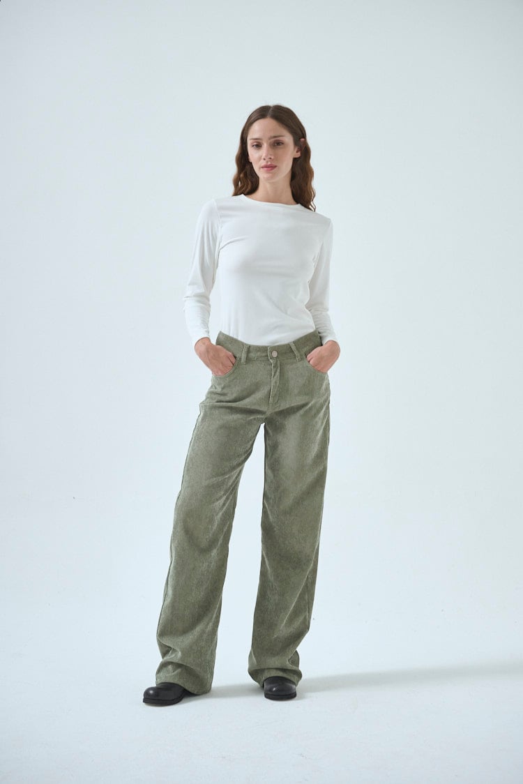 wide leg corderoy