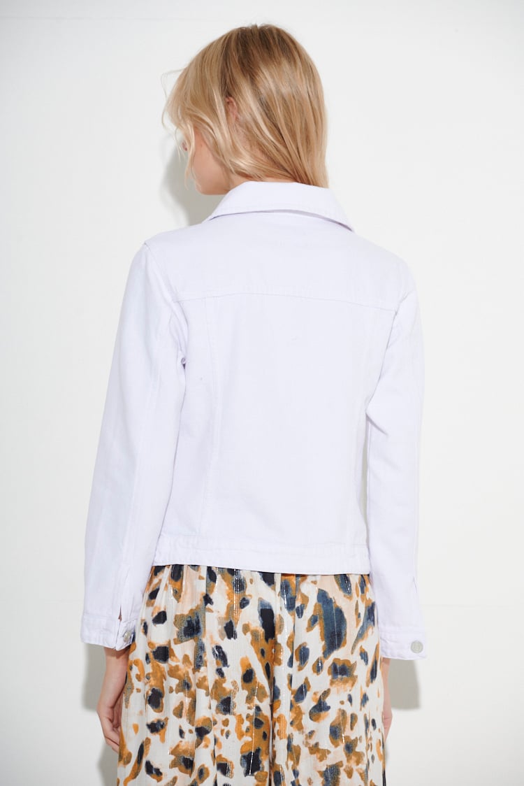 campera de jean blanco