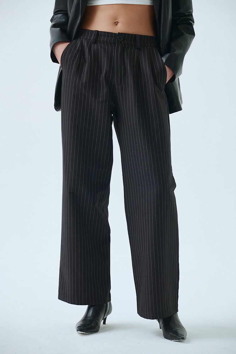 pantalon rayado sastrero