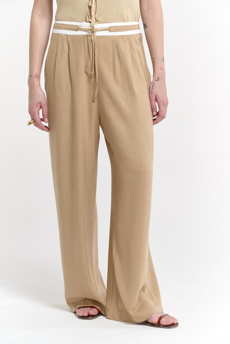 pantalin lino holgado