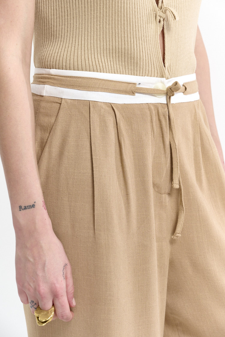 pantalin lino holgado