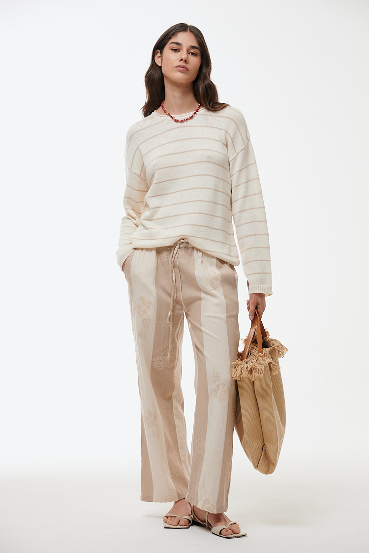 pantalon bicolor