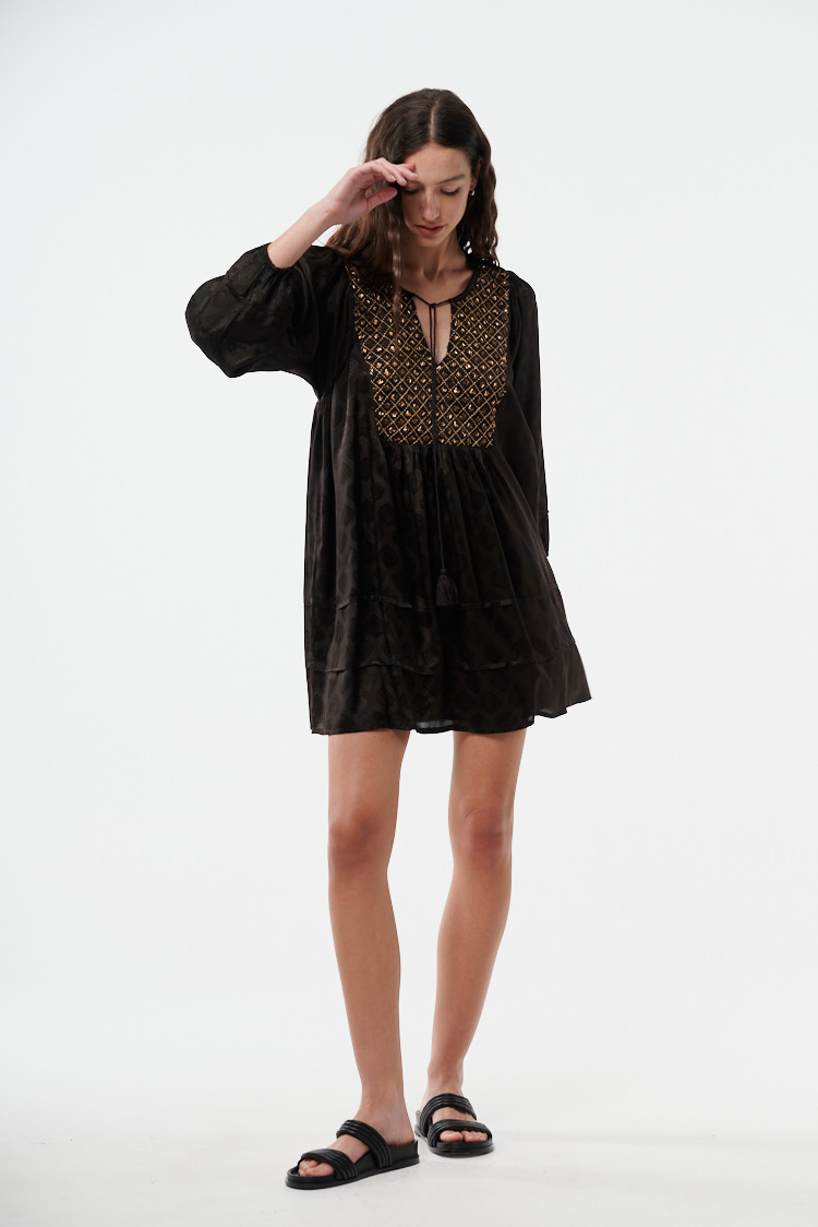 vestido corto boho