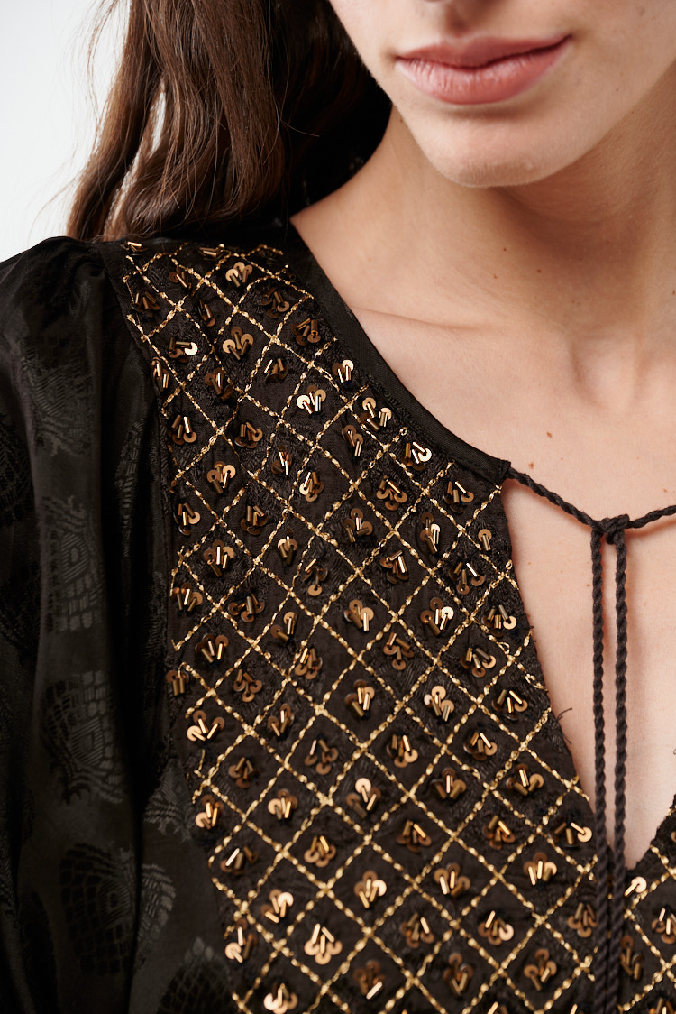 vestido corto boho
