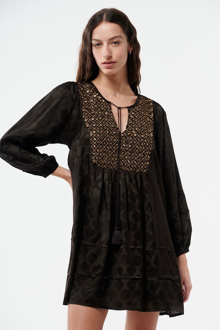 vestido corto boho