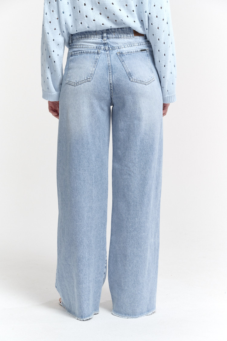 jean wide leg roturas