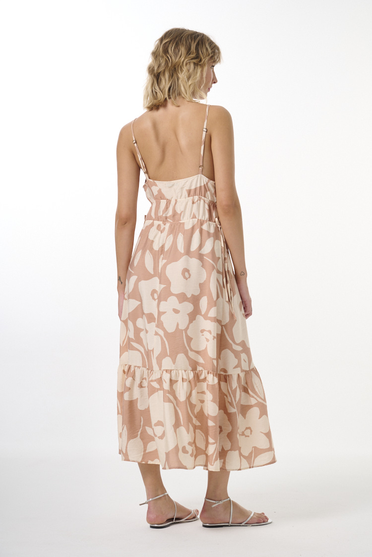 vestido estampado flores