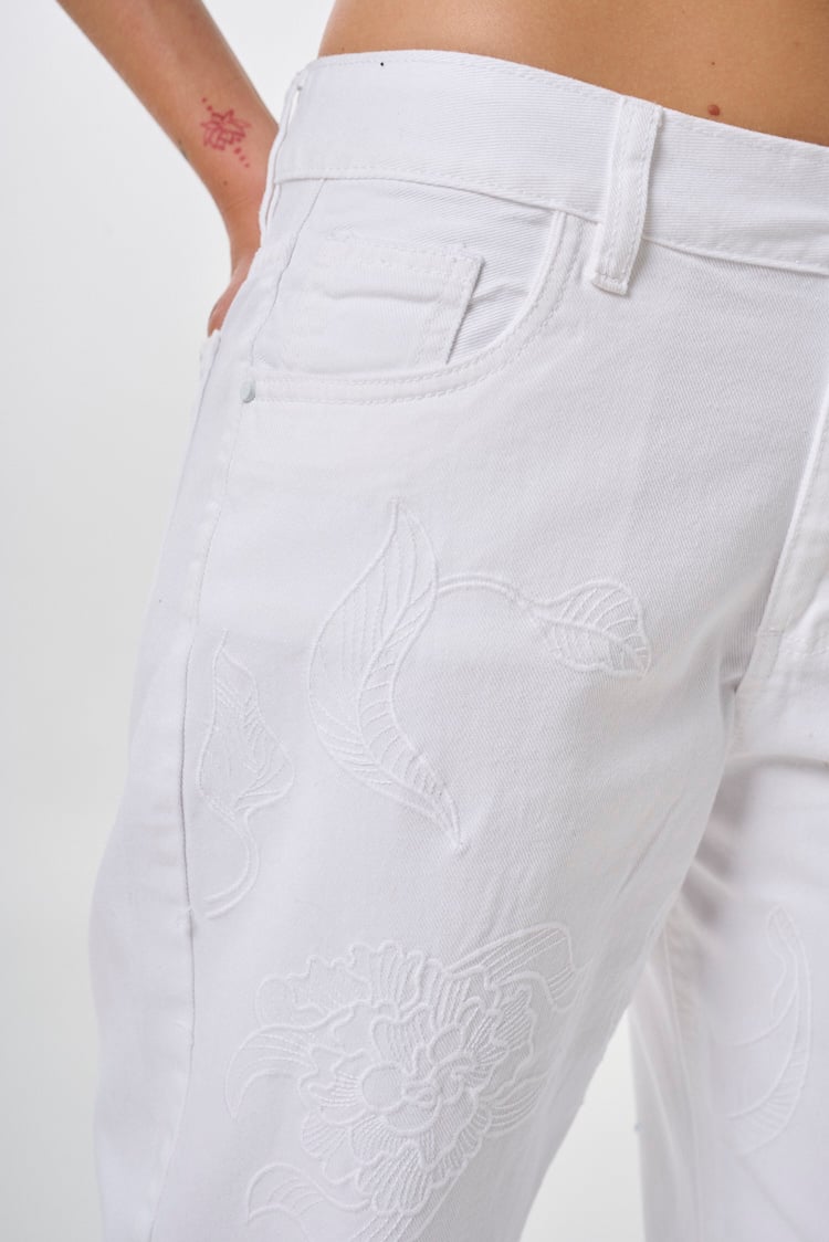 jean wide leg calado