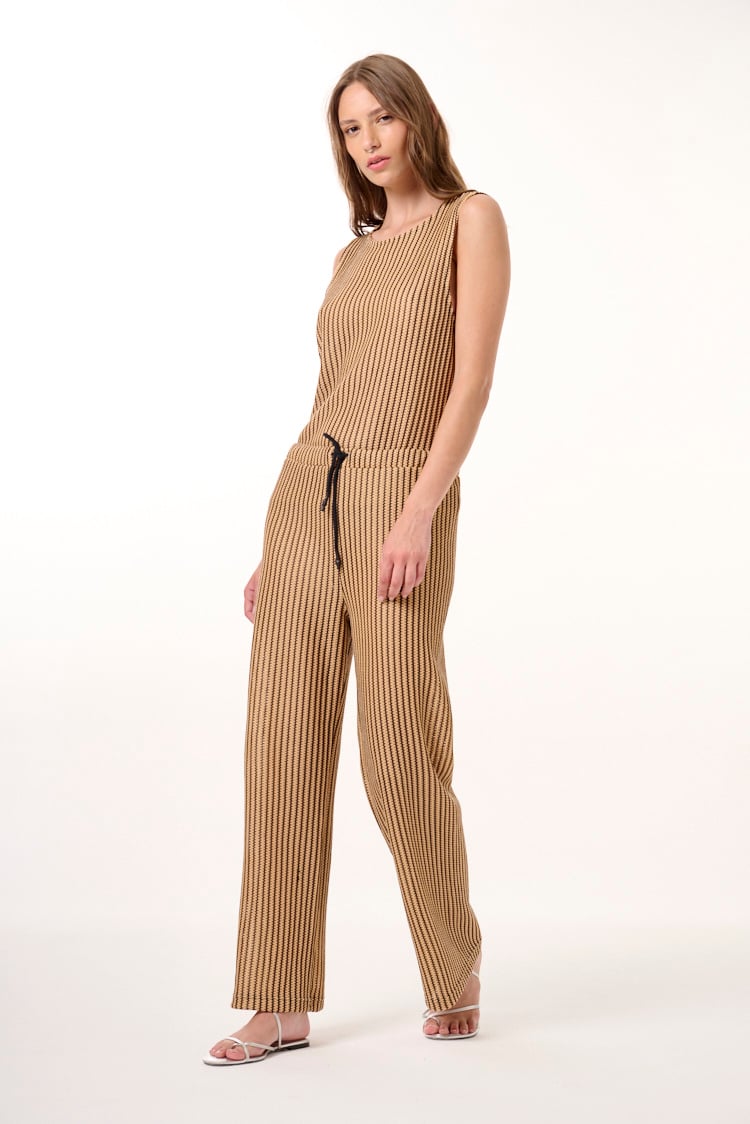 pantalon rayado algodon
