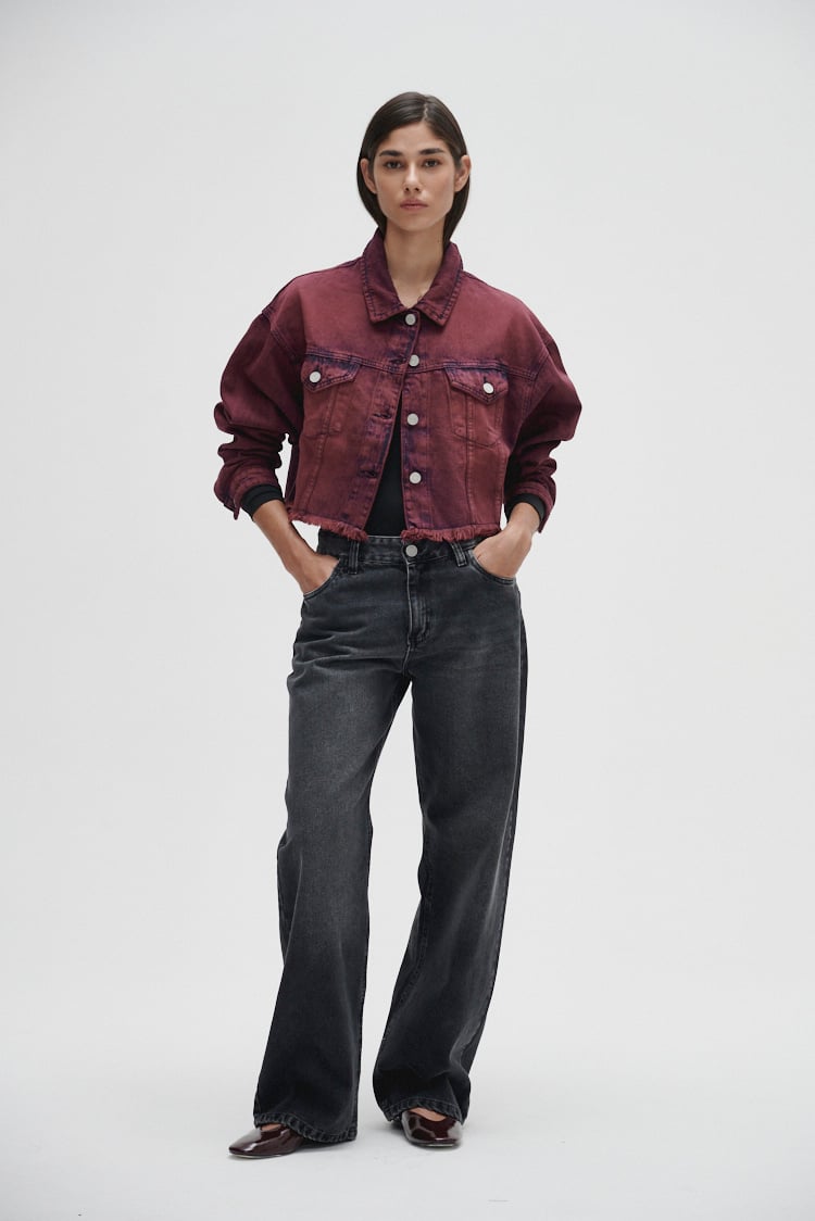 campera de jean corta