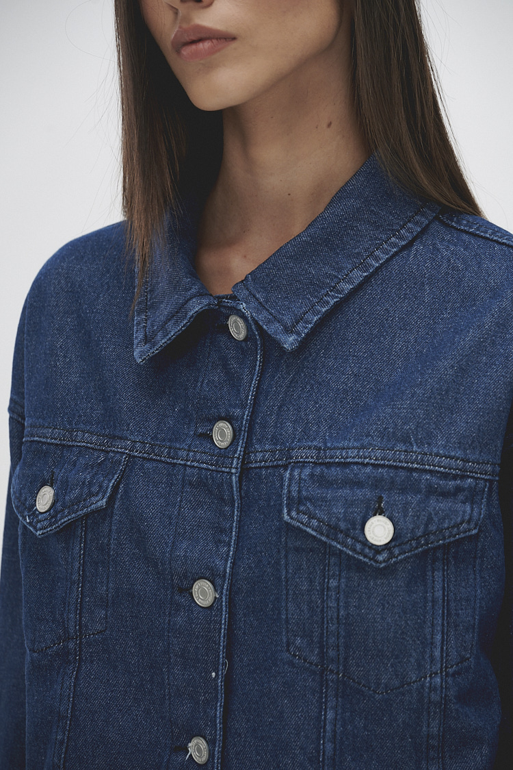 campera de jean corta