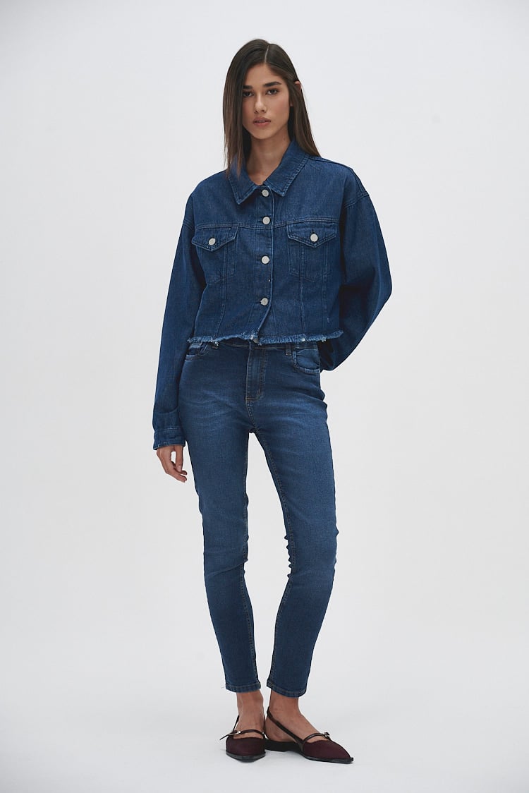 campera de jean corta