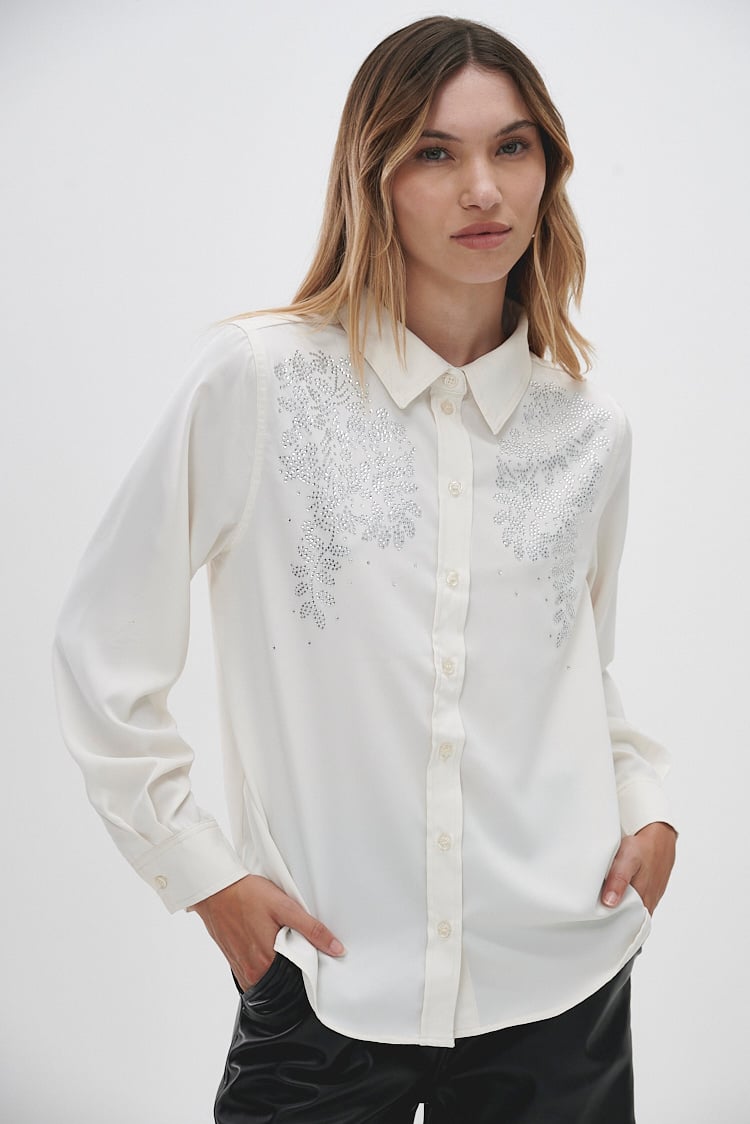 camisa con brillos