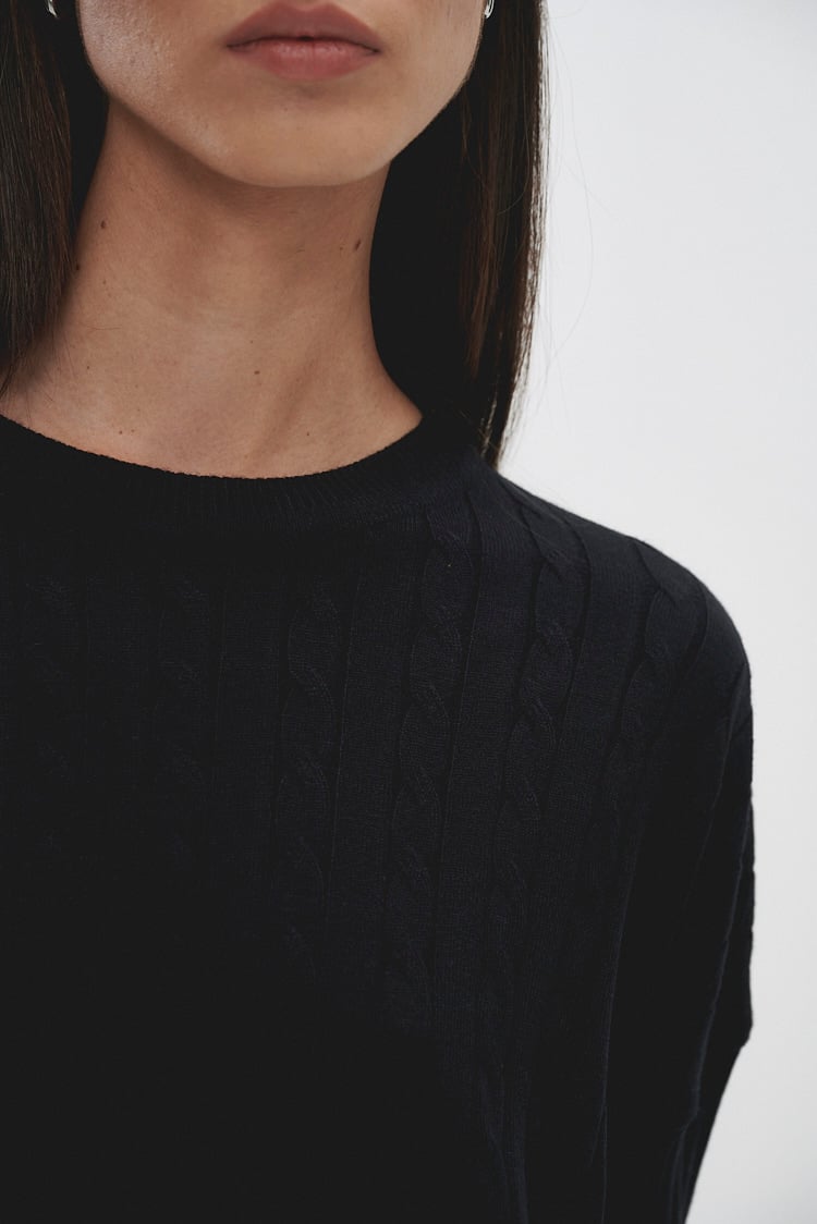 sweater trenzado 