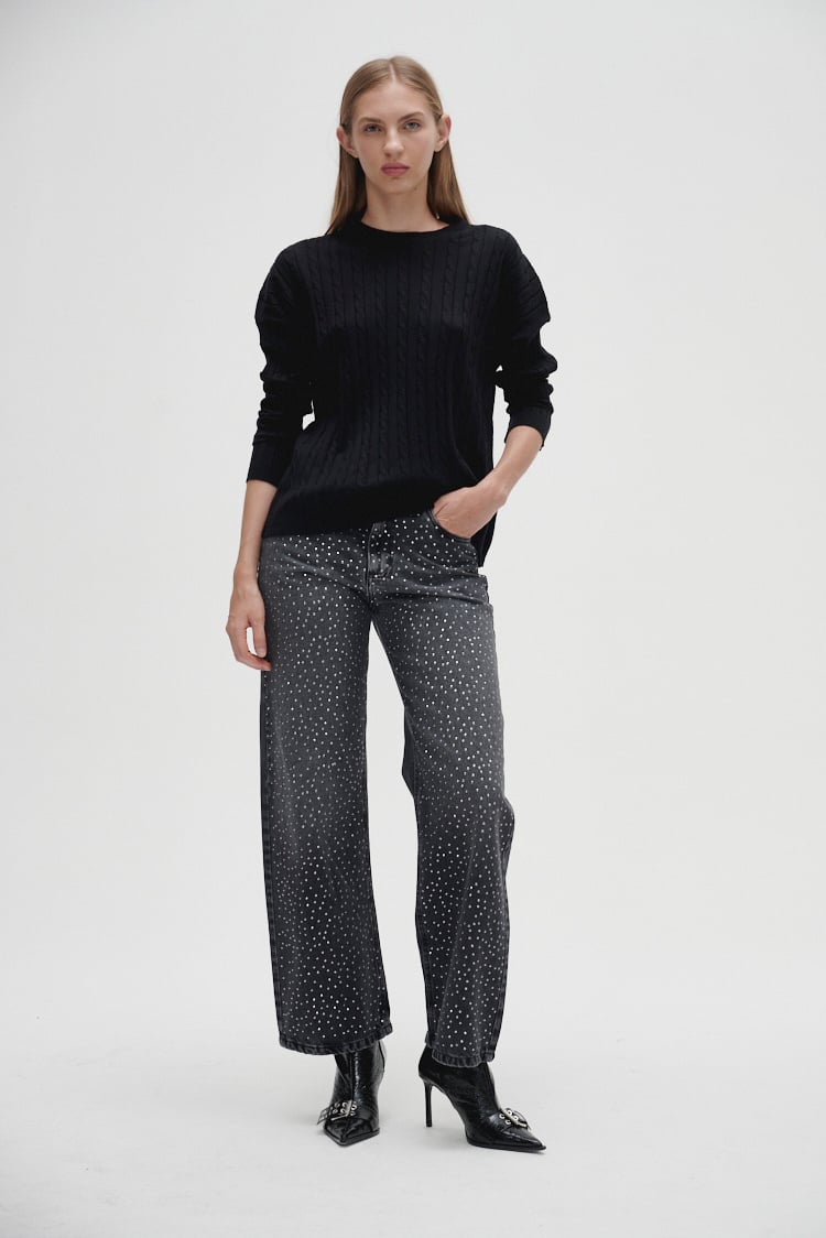 sweater trenzado 