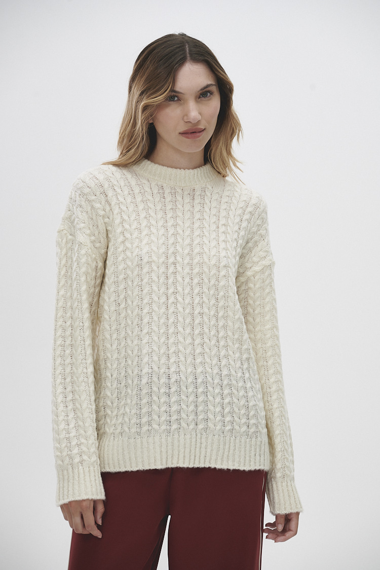 sweater hilo cuello redondo