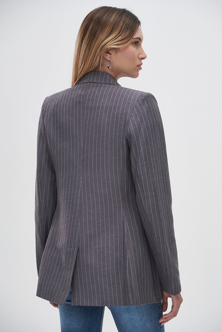 blazer rayado