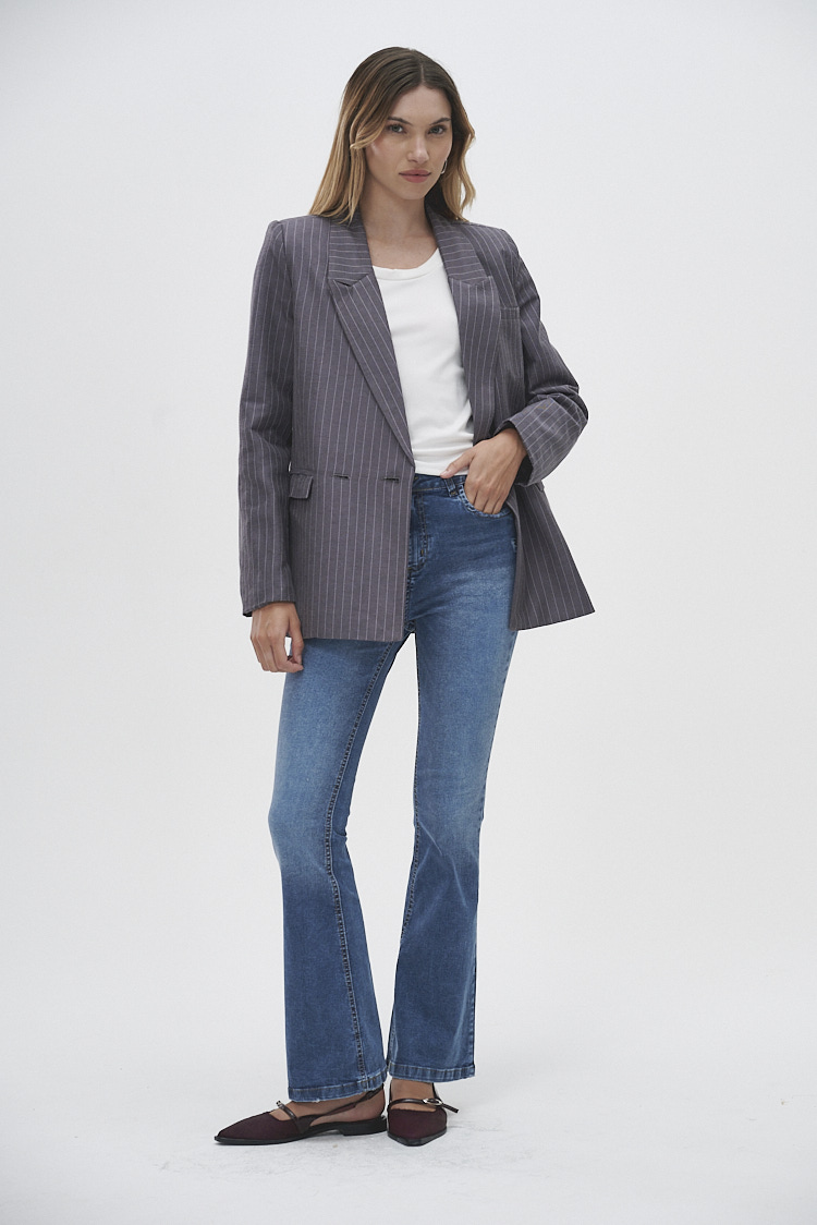 blazer rayado