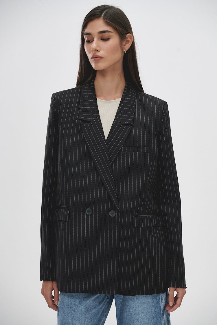 blazer rayado