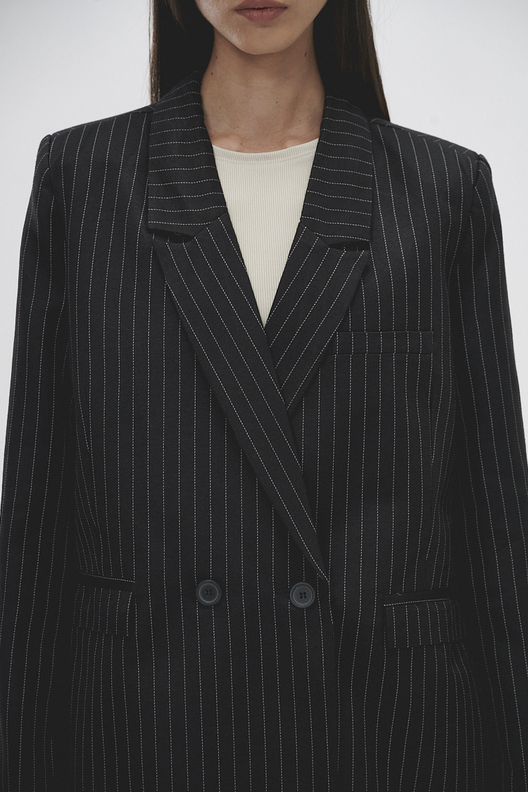 blazer rayado