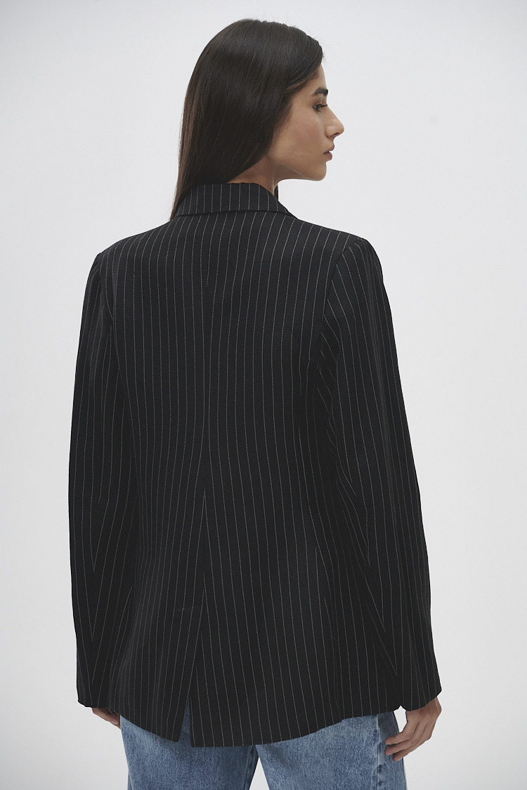 blazer rayado