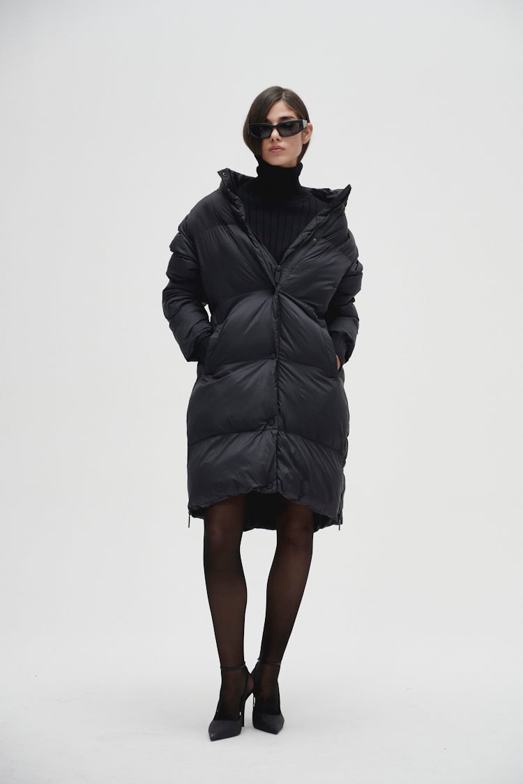Campera puffer larga
