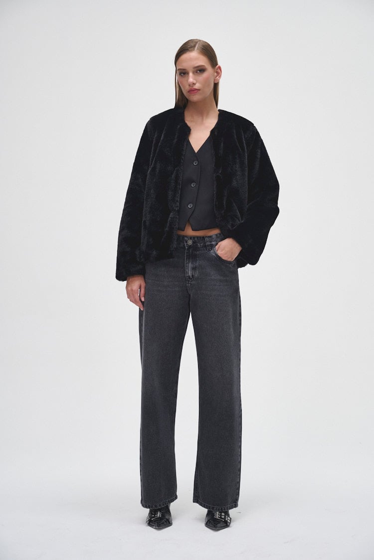 jean wide leg negro 