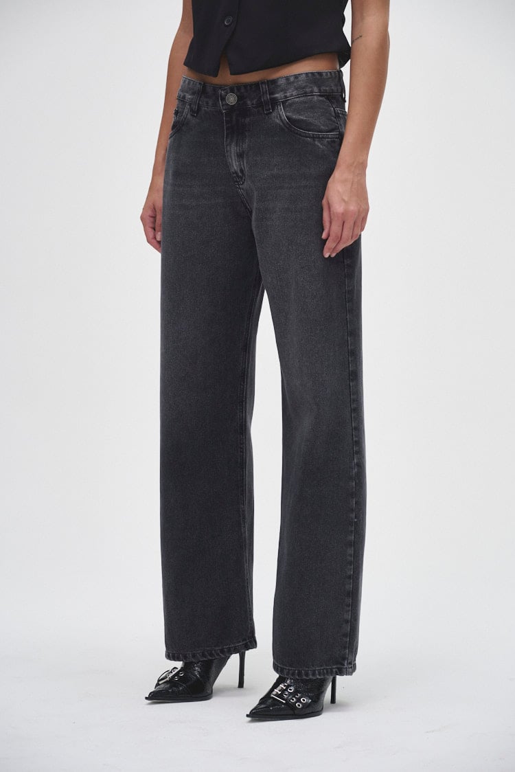 jean wide leg negro 