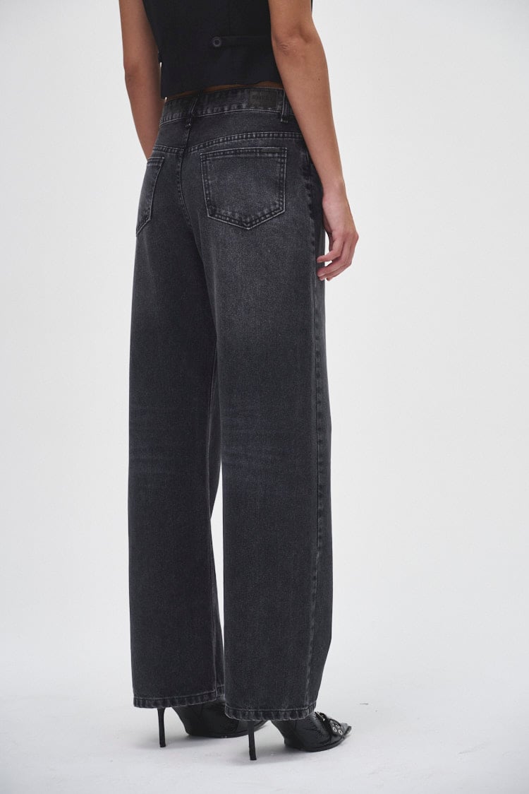 jean wide leg negro 