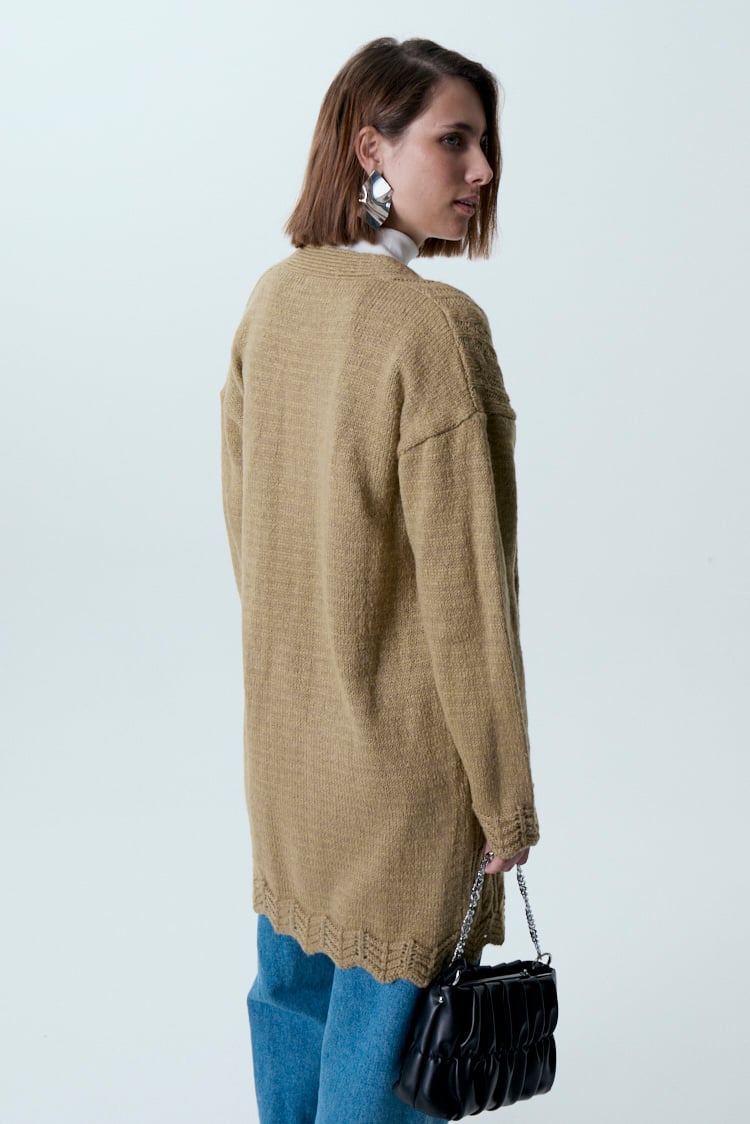 cardigan hilo largo