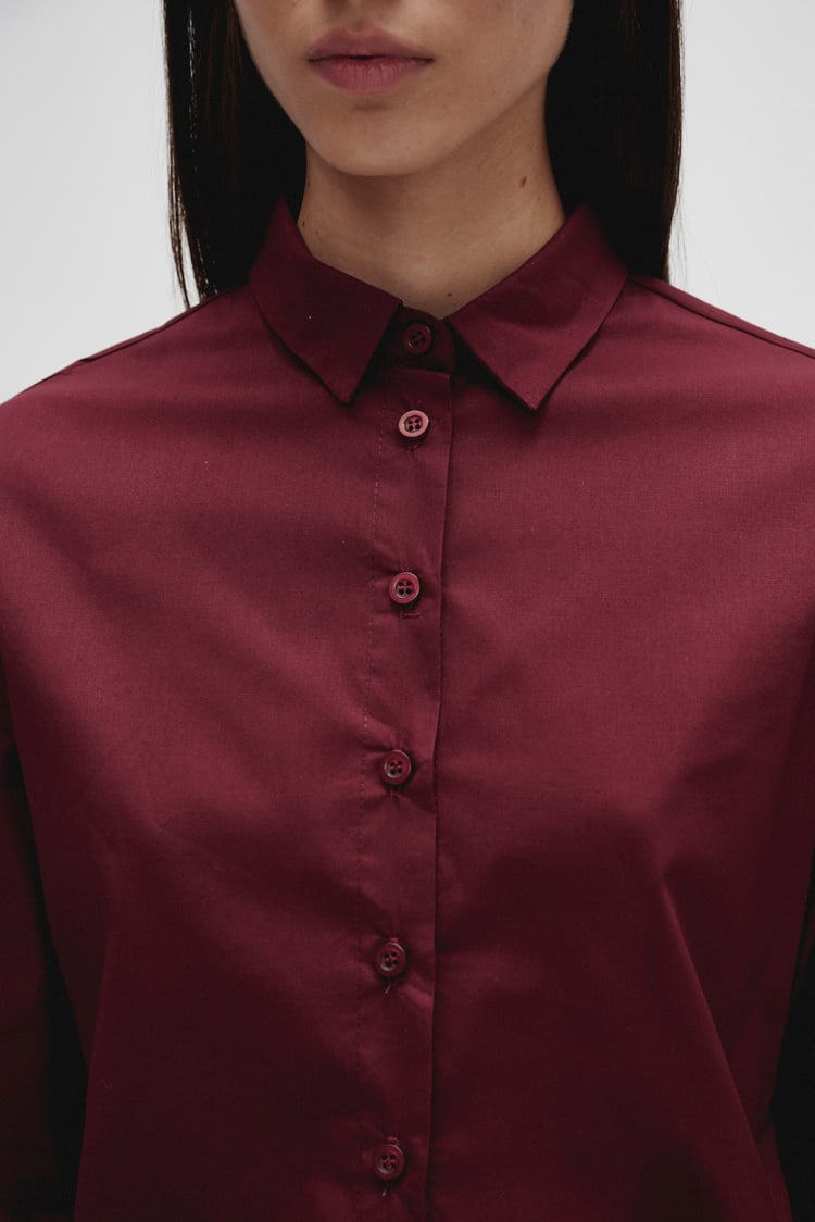 camisa corta al cuerpo