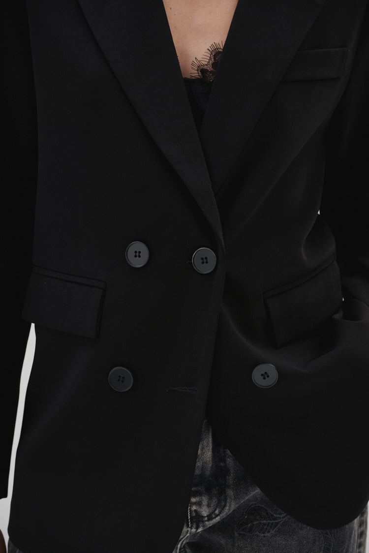 blazer basico negro