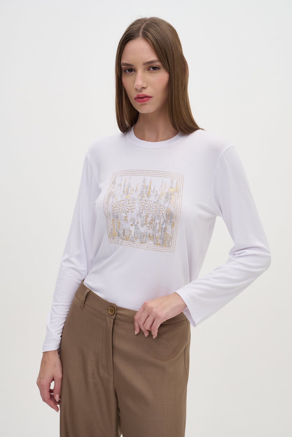 remera manga larga estampada