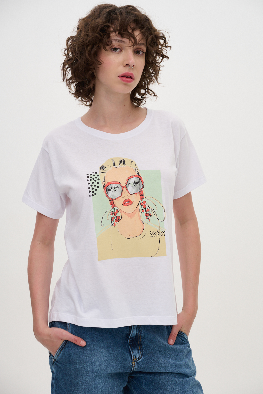 remera estampado mujer