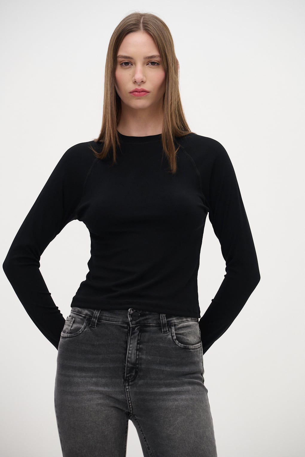 remera manga larga ribb