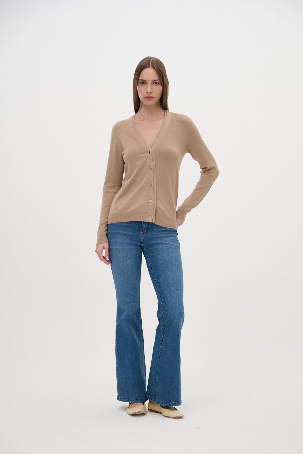 cardigan hilo liso