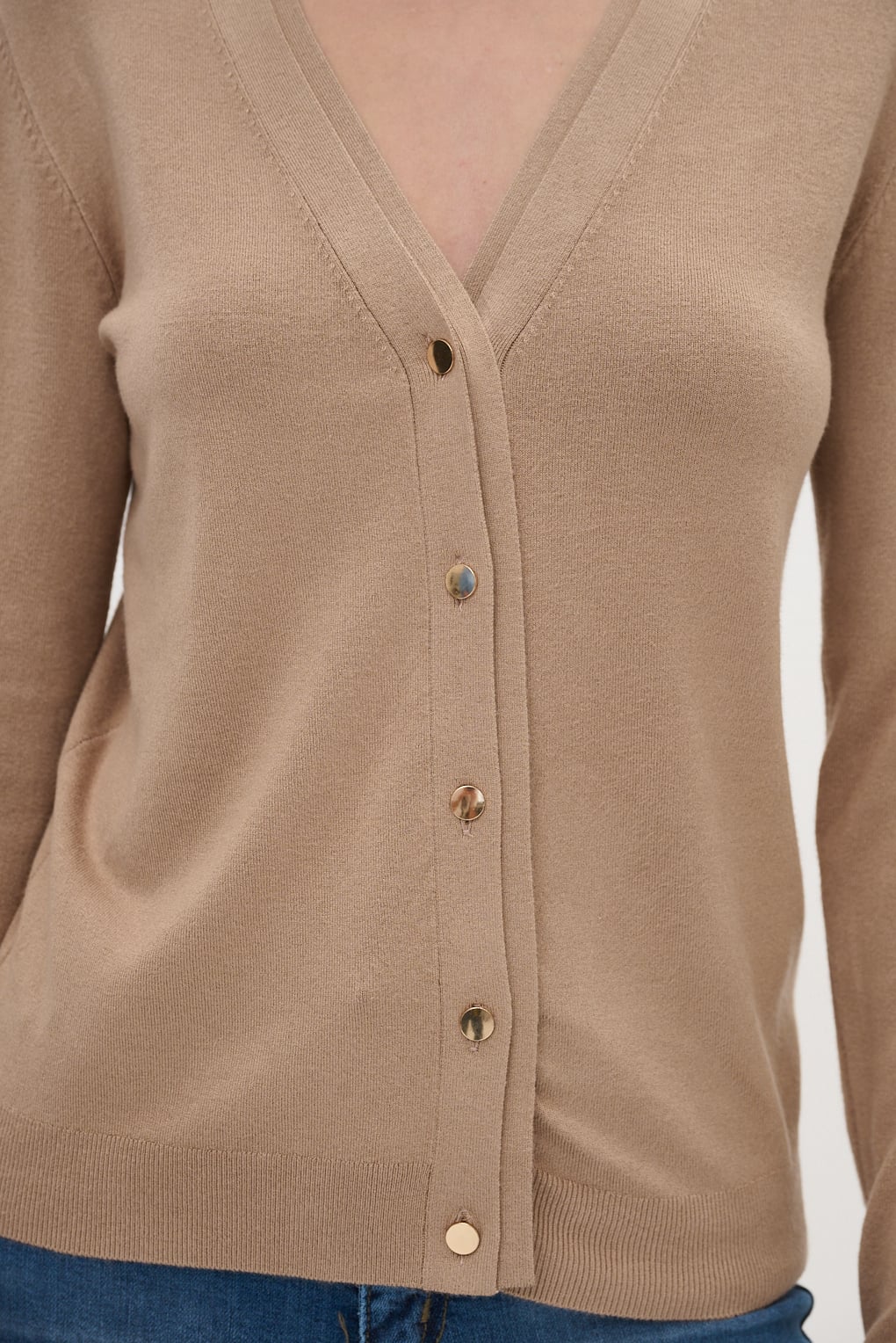 cardigan hilo liso