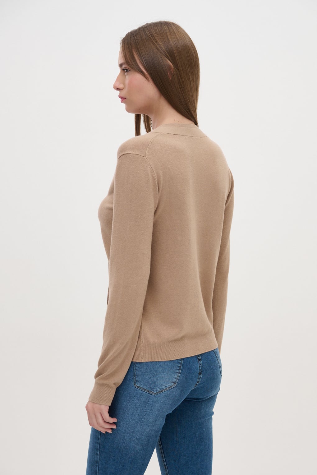 cardigan hilo liso