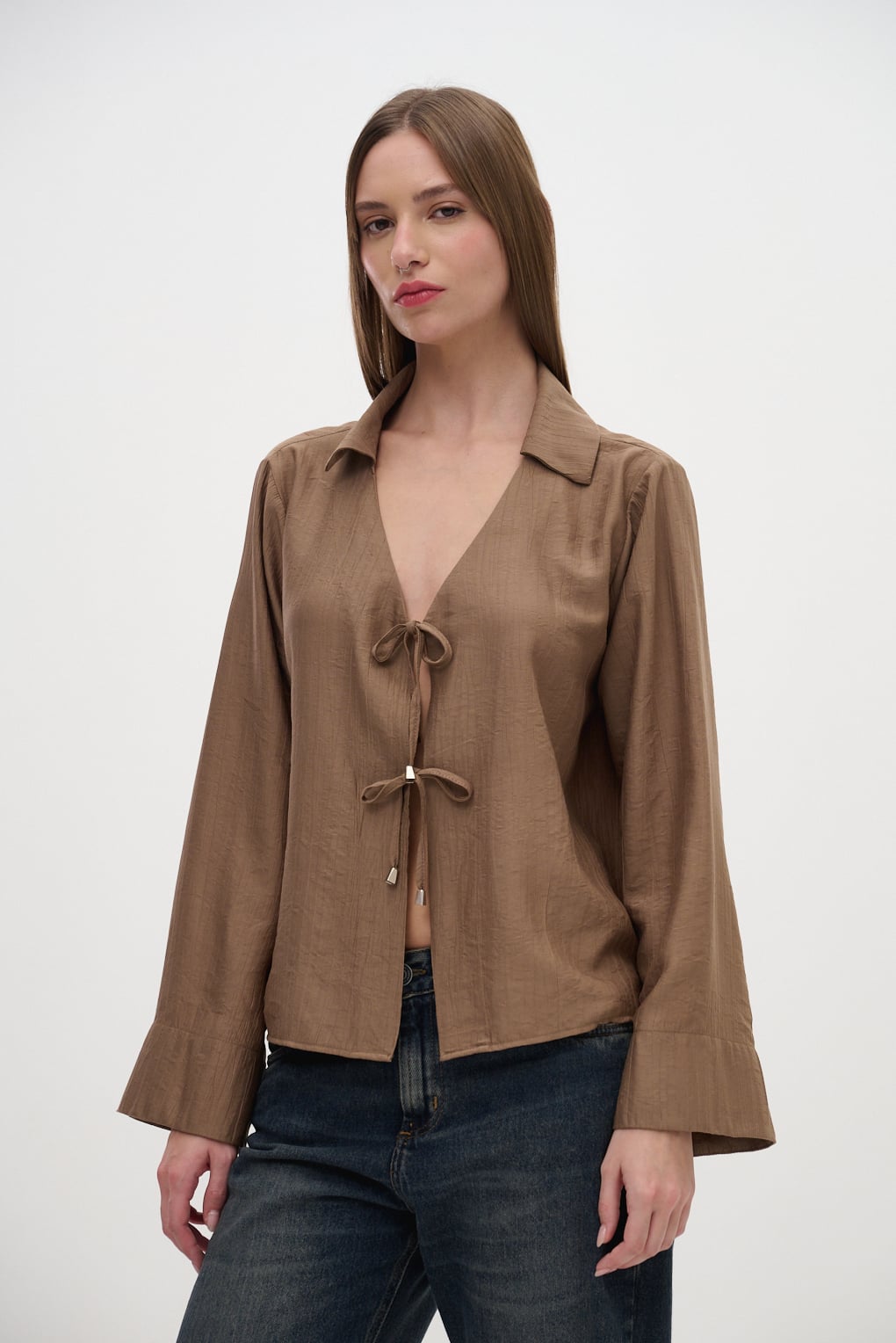 blusa lazos