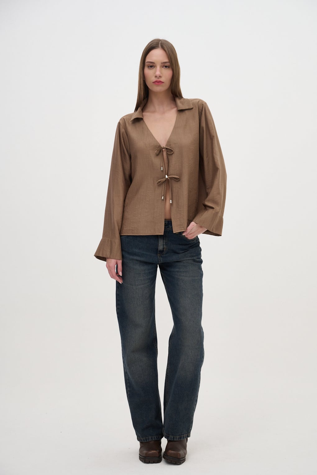 blusa lazos