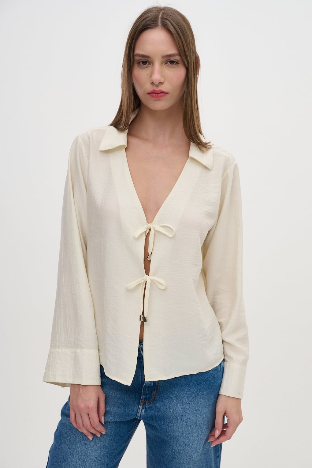 blusa lazos